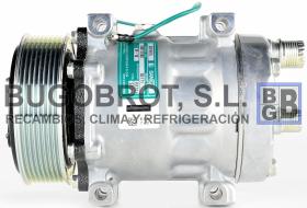 Compresor estándar 50-6111 - COMPRESOR SD7H15  H-O  P8  119 MM. 24V SUJ. DIRECTA